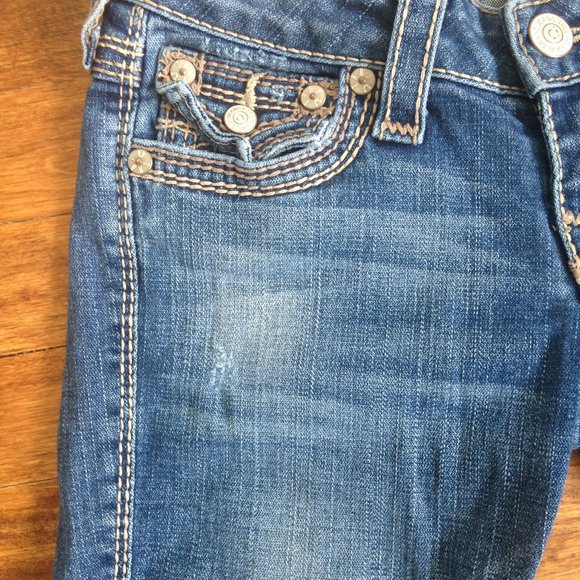 True Religion - Julie Big QT Skinny Blue Jeans - Picture 10 of 11